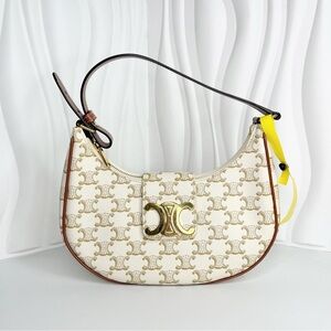 Celine Triomphe Ava Handbag White